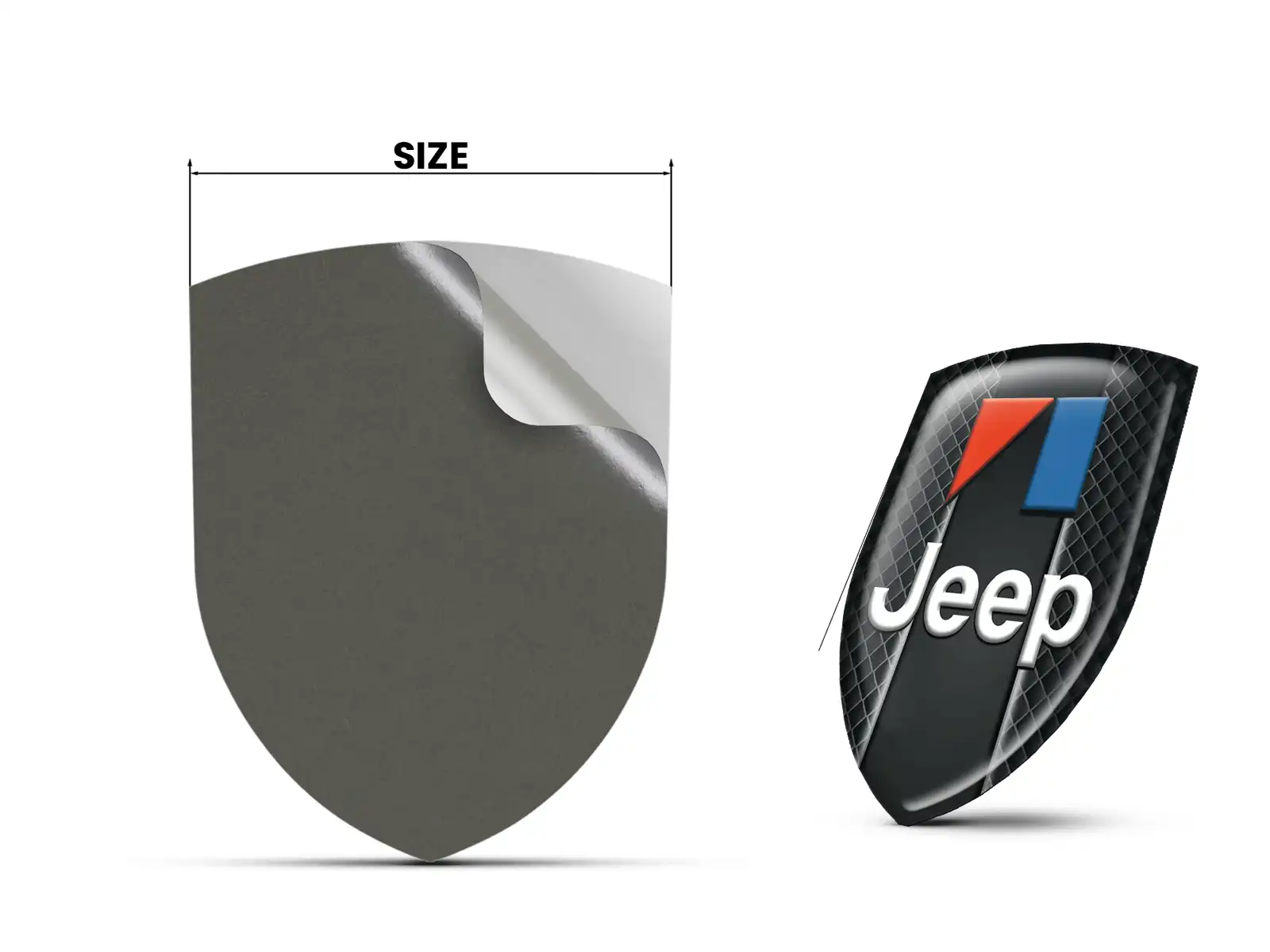 Jeep Adesivi Paraurti Auto su Misura Sport Corsa Stellari